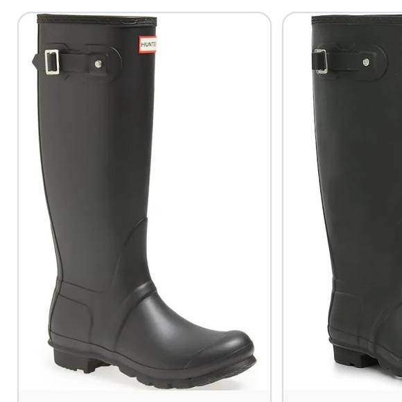 Hunter Shoes - HUNTER original black matte tall rain boots